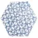 Souk Blue Patchwork Hexagon Tiles 15x15cm