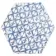 Souk Blue Patchwork Hexagon Tiles 15x15cm