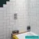 Liso White Flat Matt Metro Tiles 200x100