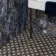 Poole Black Matt Patterned Floor Tiles 450x450
