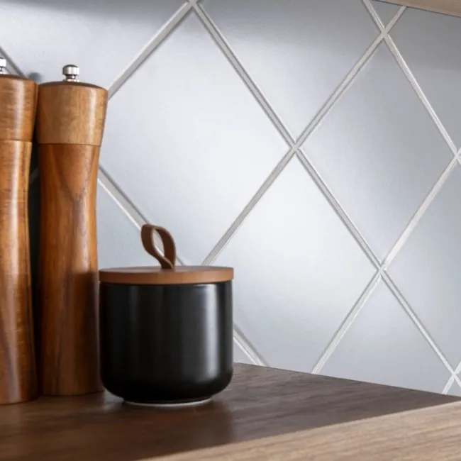 Monocolour Plata Grey Flat Matt Square 150x150