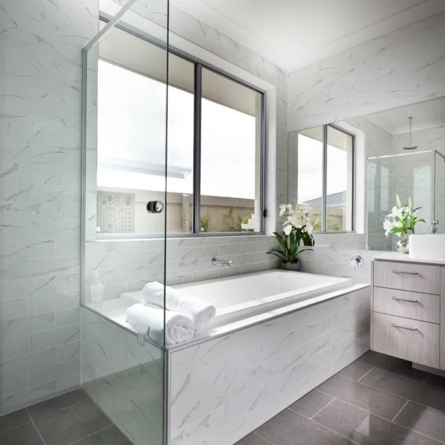 Apennine Flat Matt Marble Effect Tile 10x30