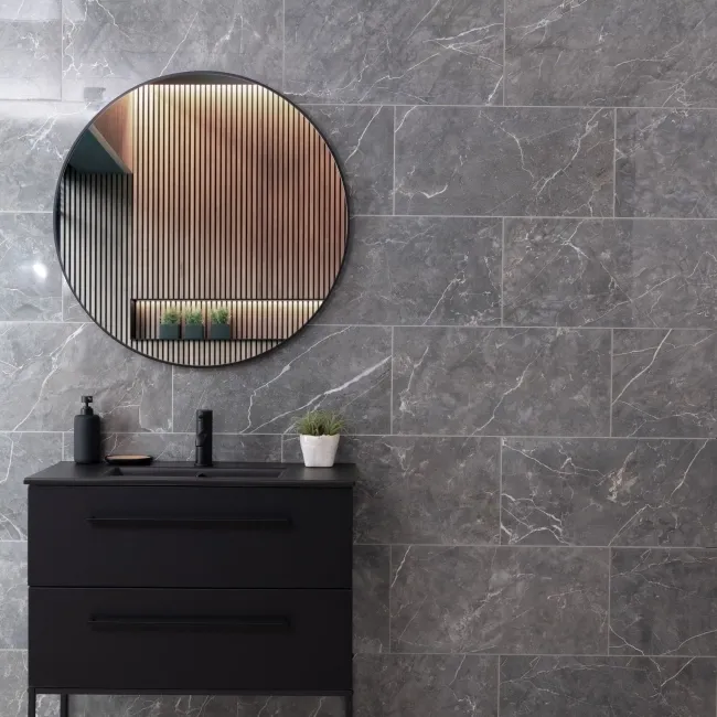Belvedere Marengo Marble Effect Tiles 300x600