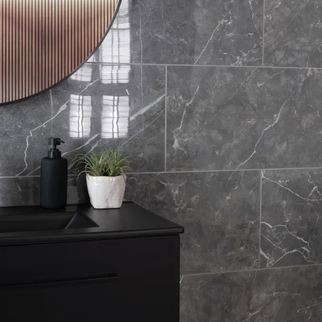 Belvedere Marengo Marble Effect Tiles 300x600