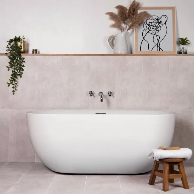 Tapa Blanco Rectified Matt Stone Effect Tile 600x300x7mm