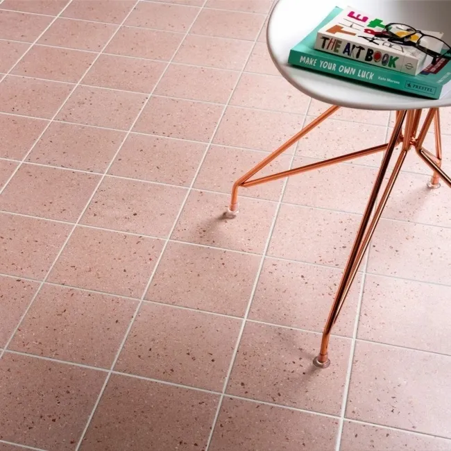 Terrazzo Light Pink Terrazzo Effect Matt Tiles