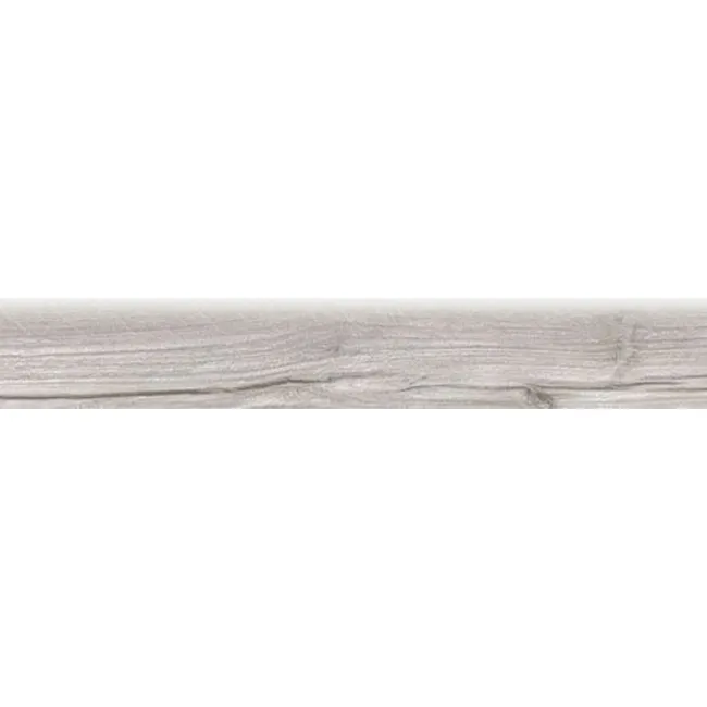 Mumble G Grey Skirting Wood Effect Tile 7.5x45
