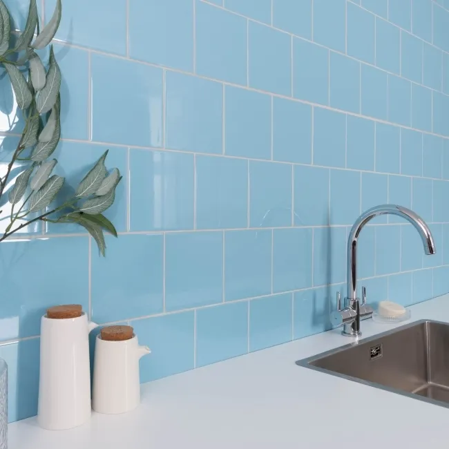Monocolour Aire Blue Flat Gloss Square 150x150