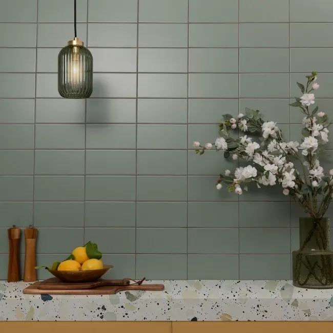 Monocolour Alga Green Flat Matt Metro 200x100