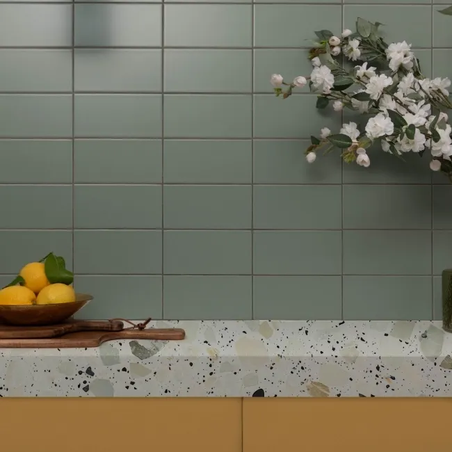 Monocolour Alga Green Flat Matt Metro 200x100