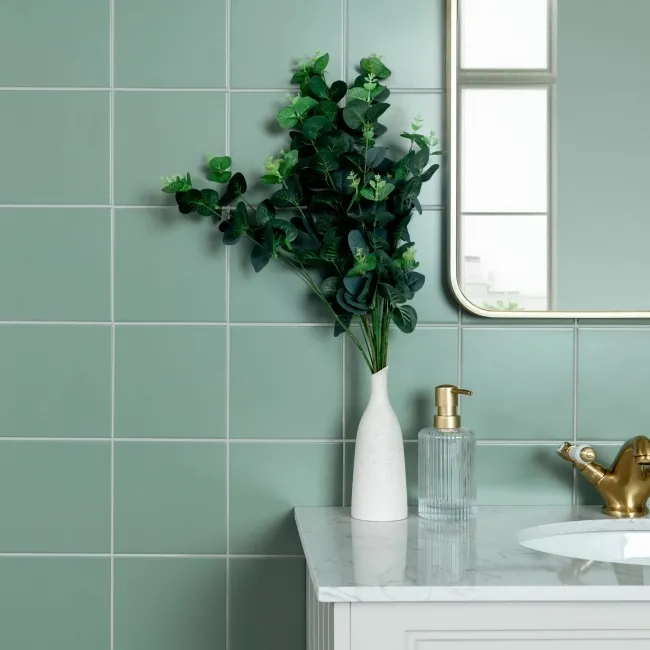 Monocolour Alga Green Flat Matt Square 150x150