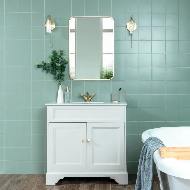 Monocolour Alga Green Flat Matt Square 150x150