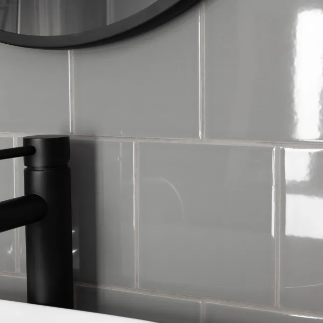 Monocolour Plata Grey Flat Gloss Square 150x150