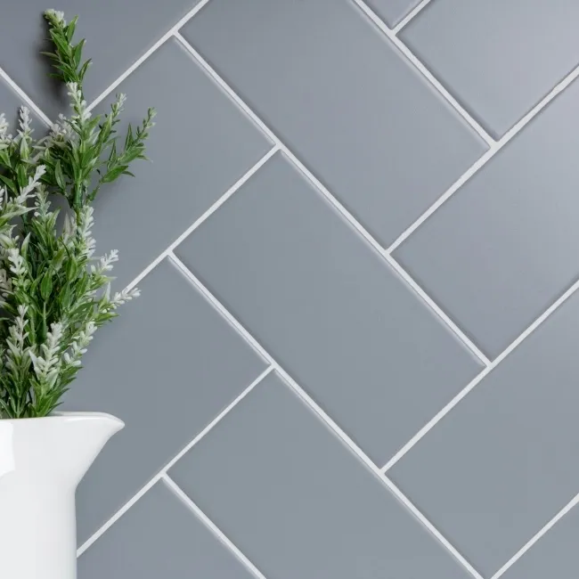 Monocolour Plata Grey Flat Matt Metro 200x100