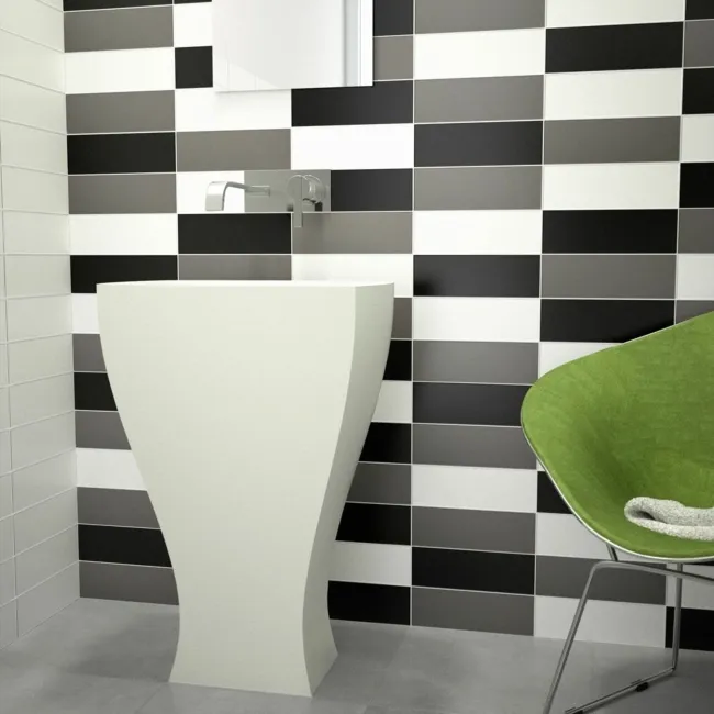 Bricks White Matt Ceramic Metro Wall Tiles 300x100x7mm