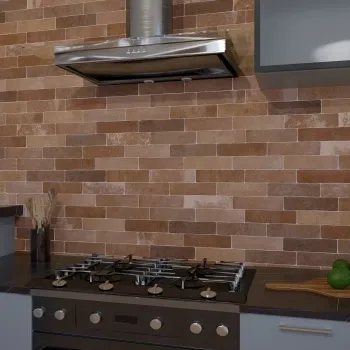 Tosca Teja Red Matt Brick Effect Tiles 62x235x9mm