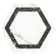 Venato Hexagon Dark Grey Marble Effect Tile