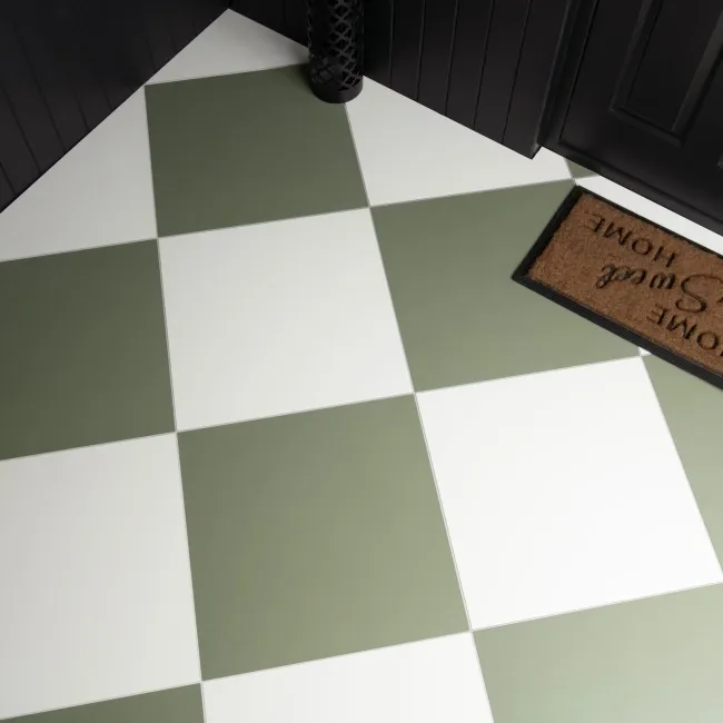 Cielo Verde Green Matt Plain Tiles 598x598