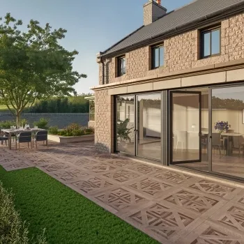 Old Manor Dark Walnut Outdoor Paving Slabs