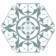 Carnaby Hexagon Decor Sky Tile