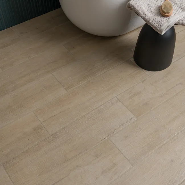 Forest Light Beige Matt Wood Effect Tiles 750x200x8.2mm