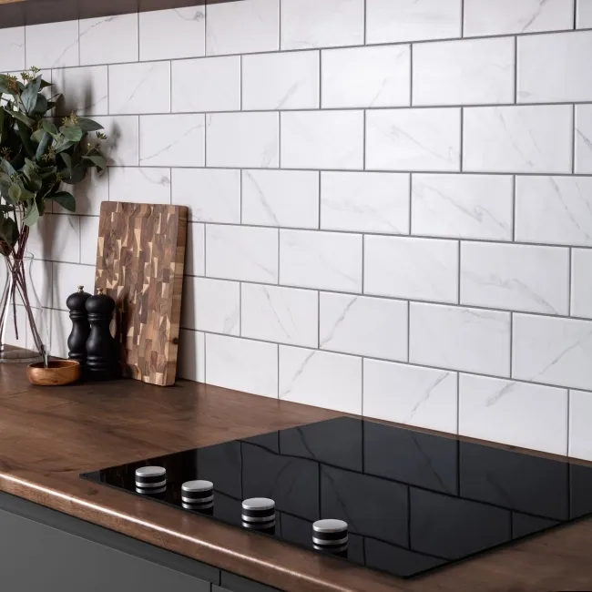 Apennine Flat Matt Marble Effect Tile 10x20