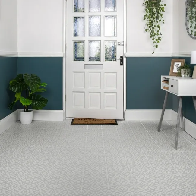 Juvel Grey Matt Patterned Wall and Floor Tiles