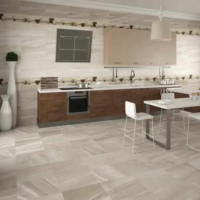 Burlington Taupe Stone Effect Tiles 200x600