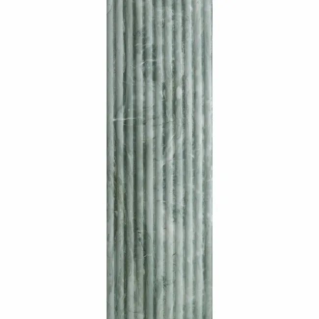 Fluted Travertino Jungle Green Decor Wall Tiles