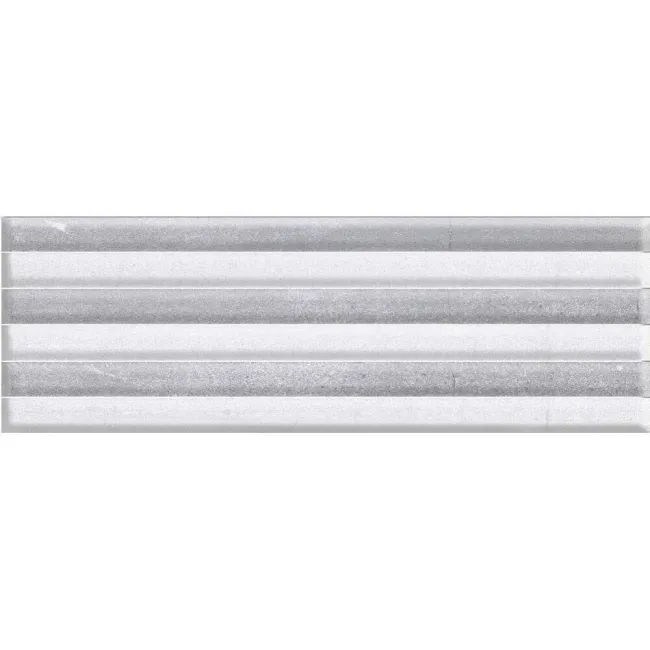 Kite Stripe Relieve Decor Gris Stone Effect Tiles