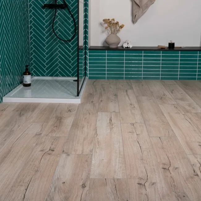 Mumble H Natural Oak Wood Effect Tile 195x1215