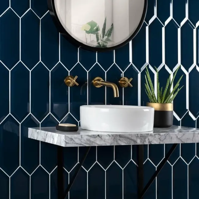Pickett® Bevelled Navy Metro Tiles