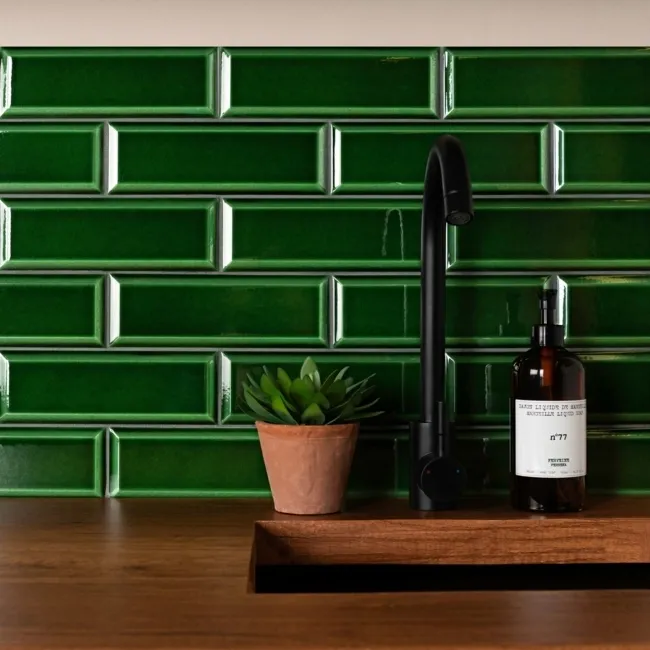 Ingot Verde Green Crystal Metro Tiles