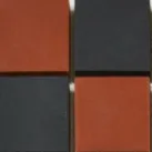 Victorian Red & Black Chequer Mosaic