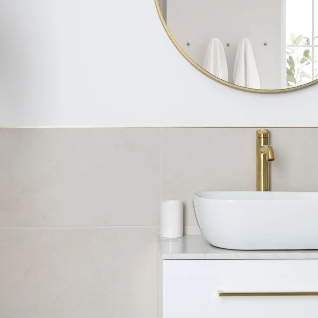 Stoneart Matt White Stone Effect Wall and Floor Tiles