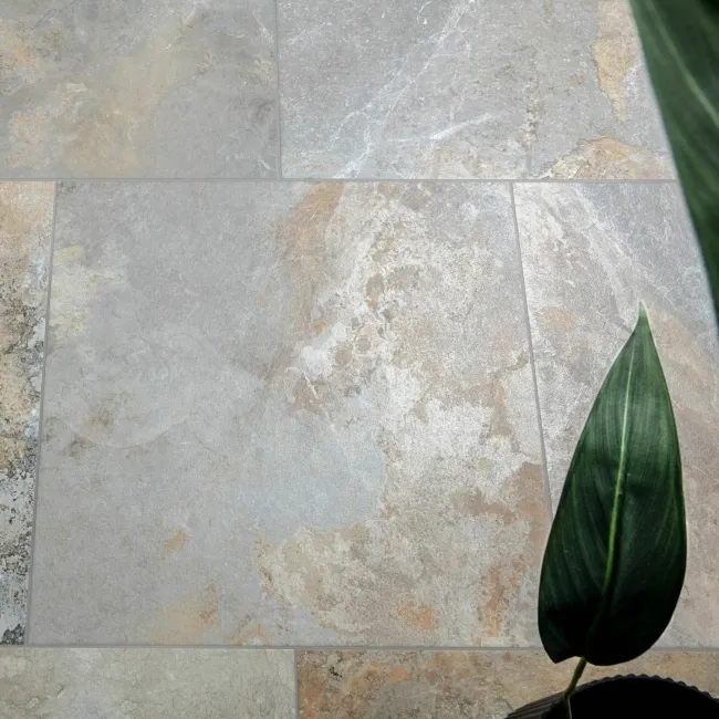 Strato Light Natural Grey Slate Effect Matt Sparkle 600X600