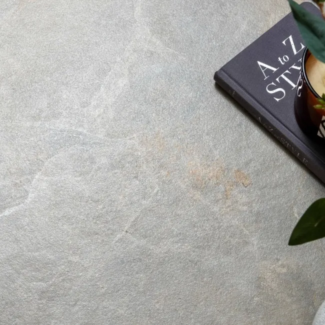 Strato Light Natural Grey Slate Effect Matt Sparkle 600X600