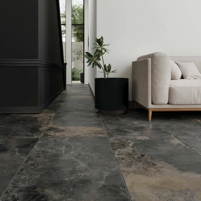 Strato Natural Rustic Black Slate Effect Matt 1200x595