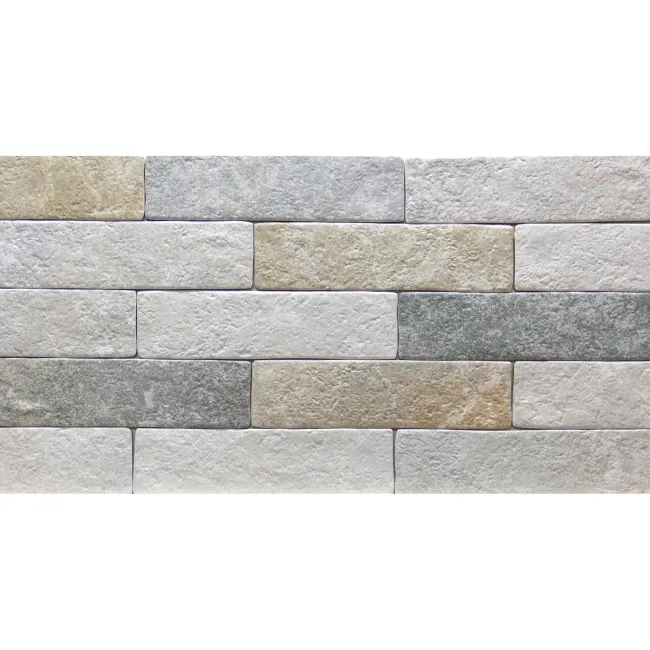 Provence Mix Beige Matt Brick Effect Tiles 62x235x9mm