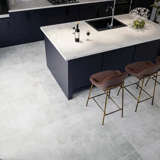 Vita Stone Effect Gris 90x90