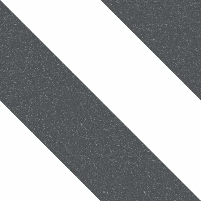 Zebra Black and White Patterned Matt Striped 223x223 Tiles