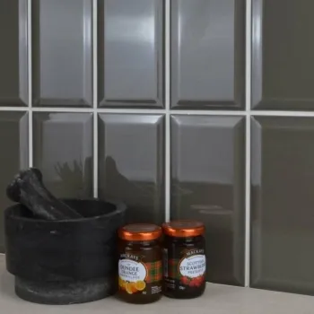 Metro Kentish Town Grey Gloss 200x100 Tiles