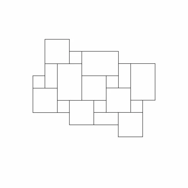 Borgogna Stone Effect Grey Modular Tiles