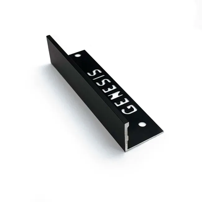 Black Outdoor Porcelain Paving Slab Trim 22.5mm