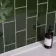 Liso Verde Green Gloss Metro Tiles 100x200
