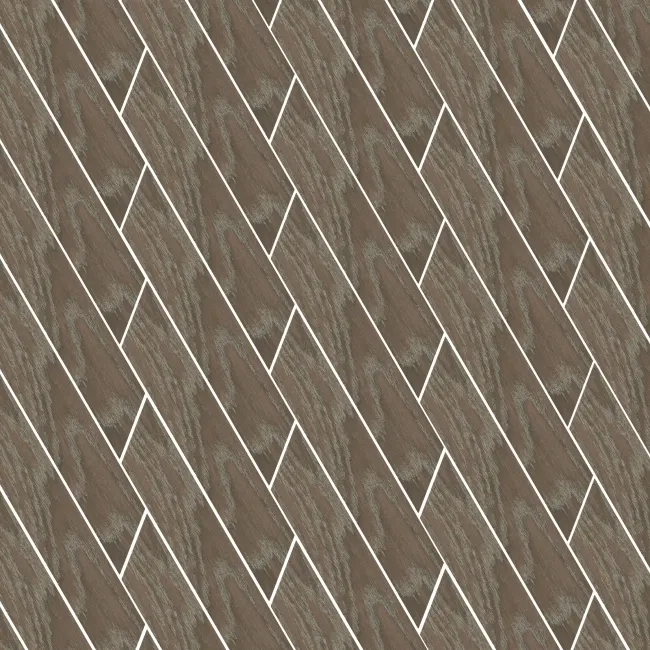 Ancona Chevron Chocolate Wood Effect Tile