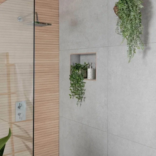 Loft Concrete Silver Concrete Effect Tiles