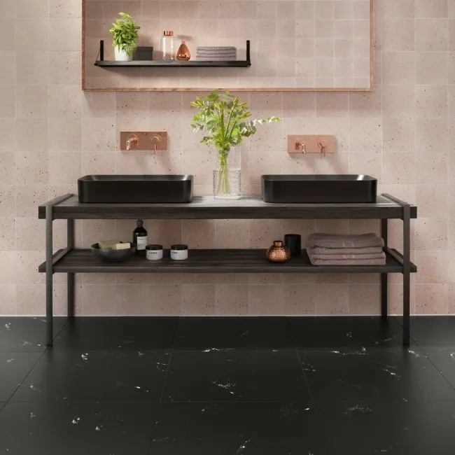 Terrazzo Light Pink Terrazzo Effect Matt Tiles