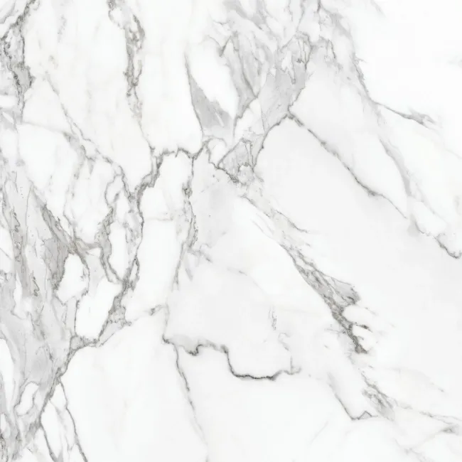 Eternal White Marble Effect Polished Rectified Tile 60x60