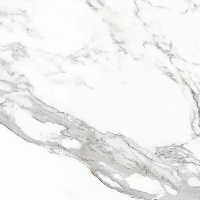 Eternal White Marble Effect Polished Rectified Tile 60x60